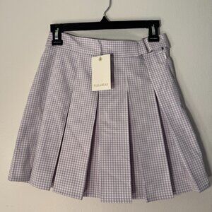 Pull&Bear Pleated Mini Skirt in Lilac
